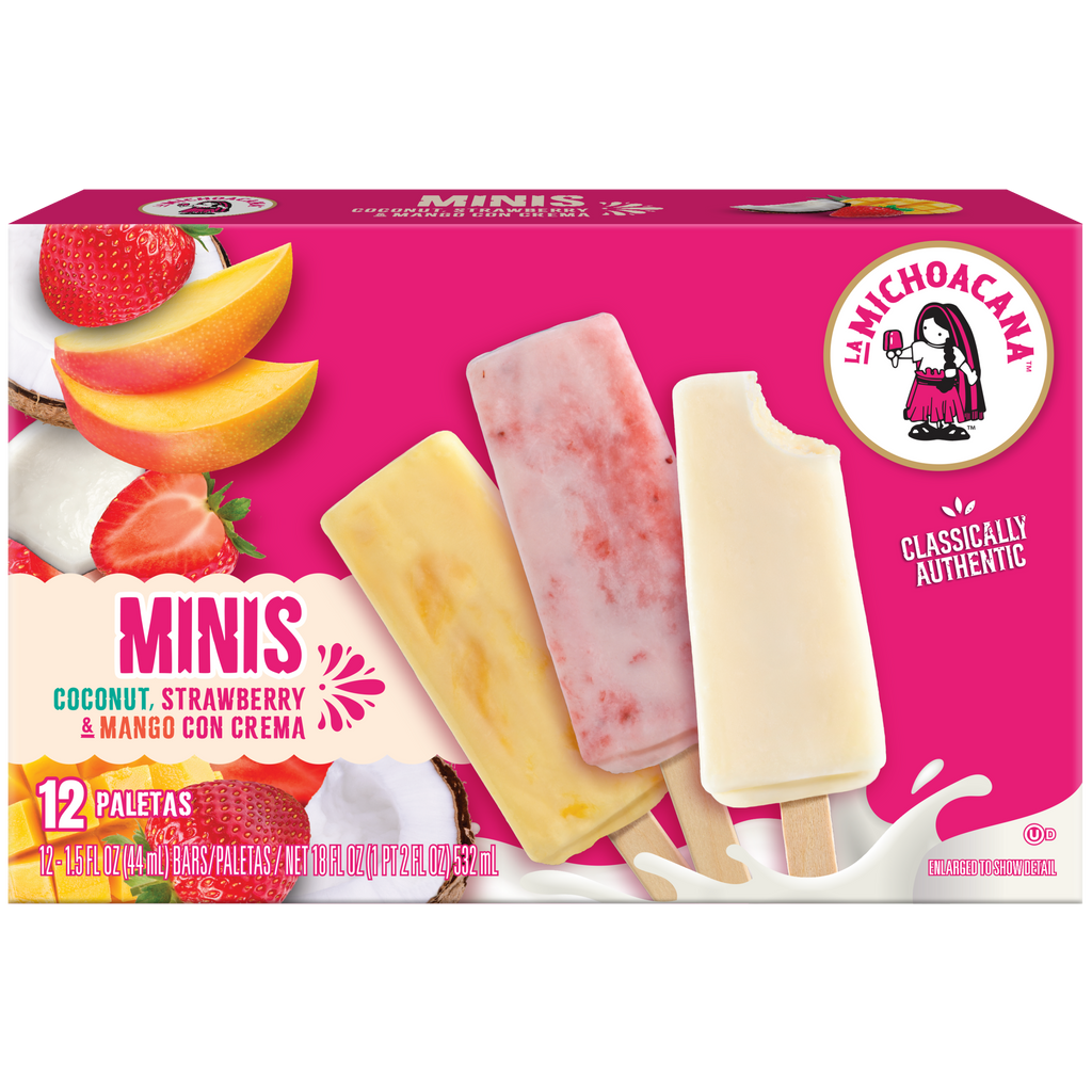 Variedad de Mini Paletas de Crema 12-Pack