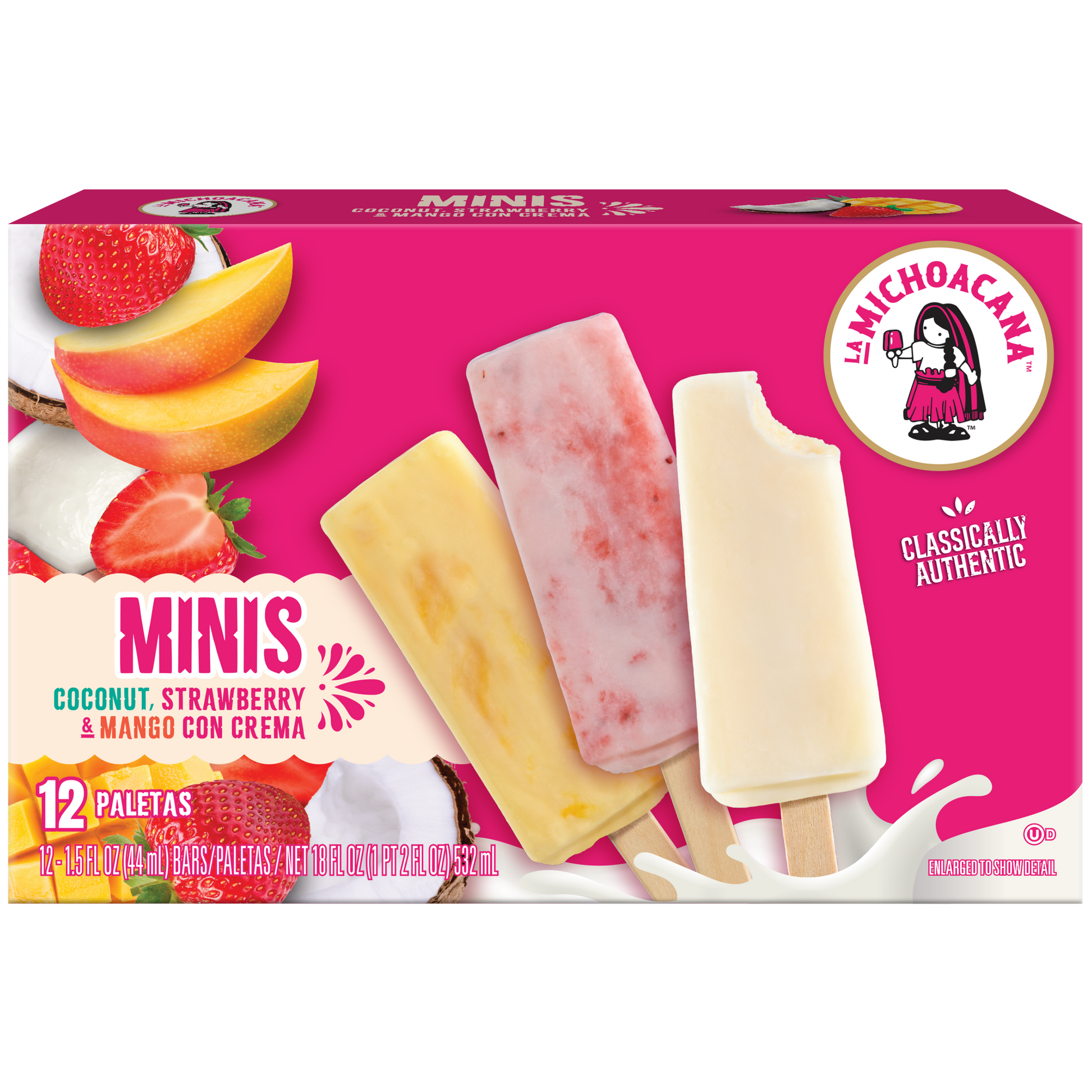 Variedad de Mini Paletas de Crema 12-Pack