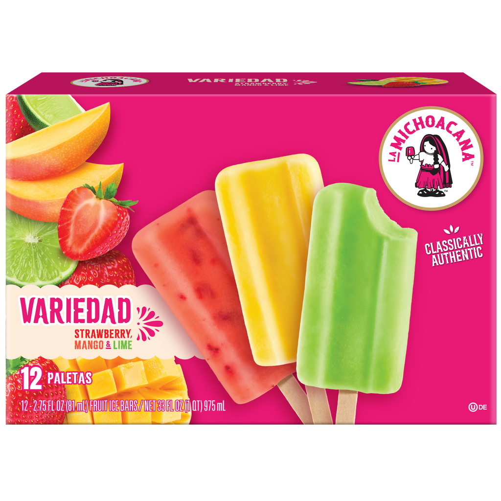 Variedad de Paletas de Fruta 12-Pack