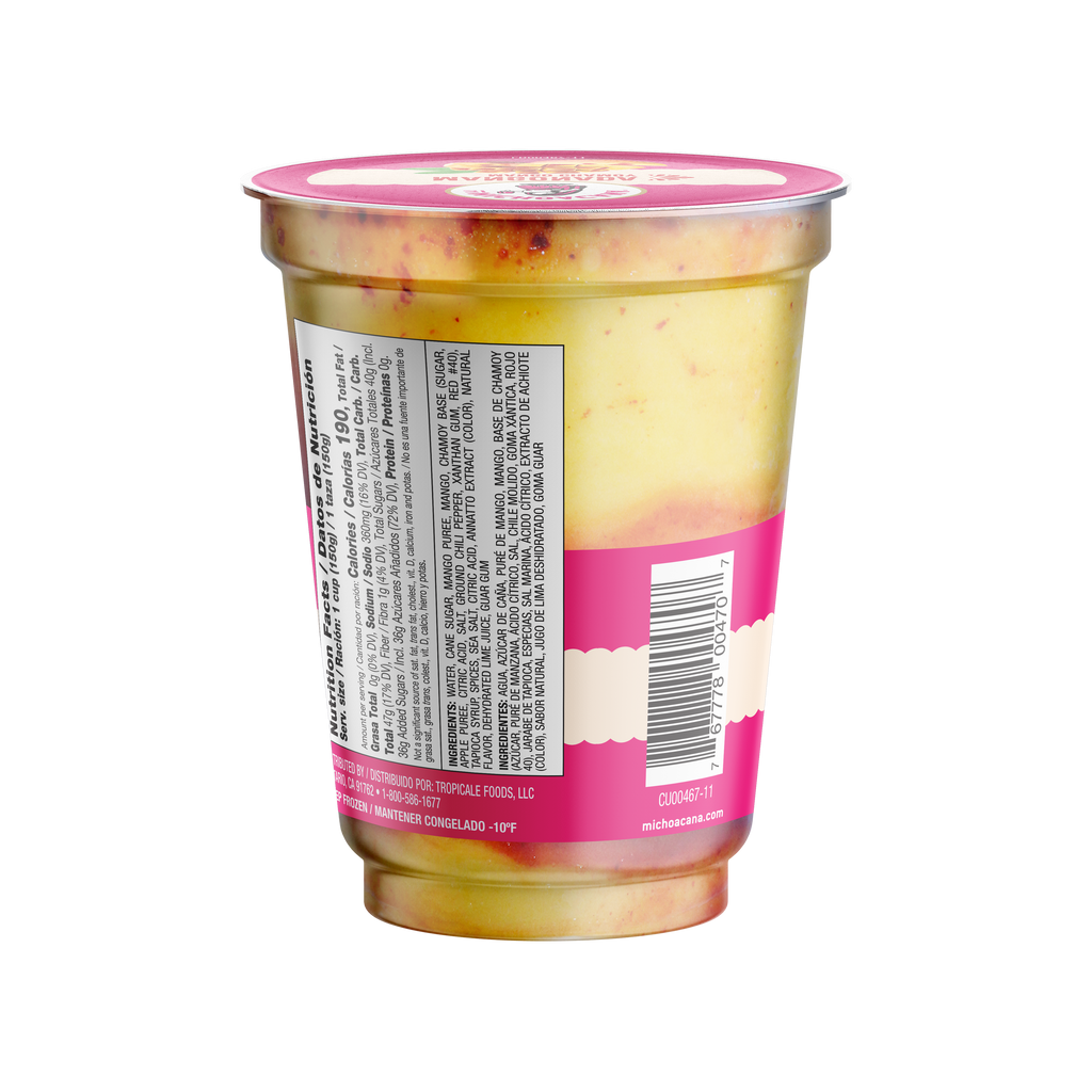 Mangonada Mango Chamoy Frozen Fruit Cup
