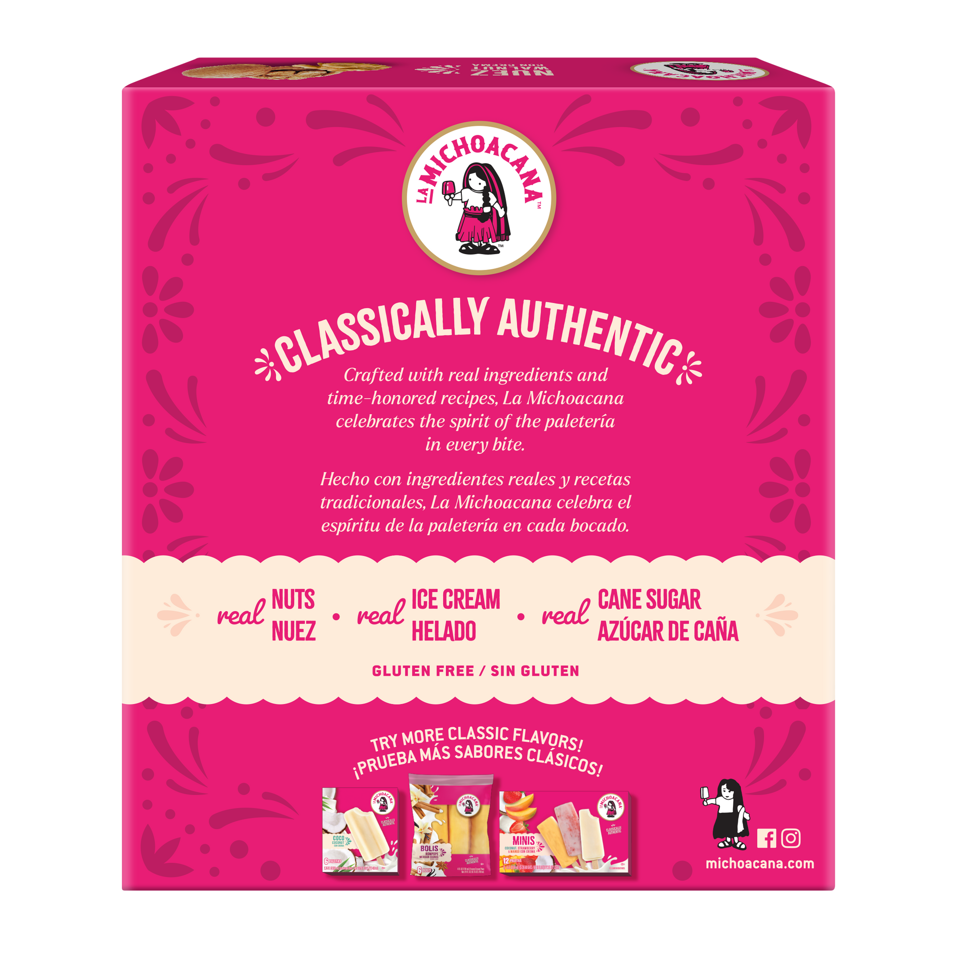 Nuez Walnut Con Crema Paleta 6-Pack