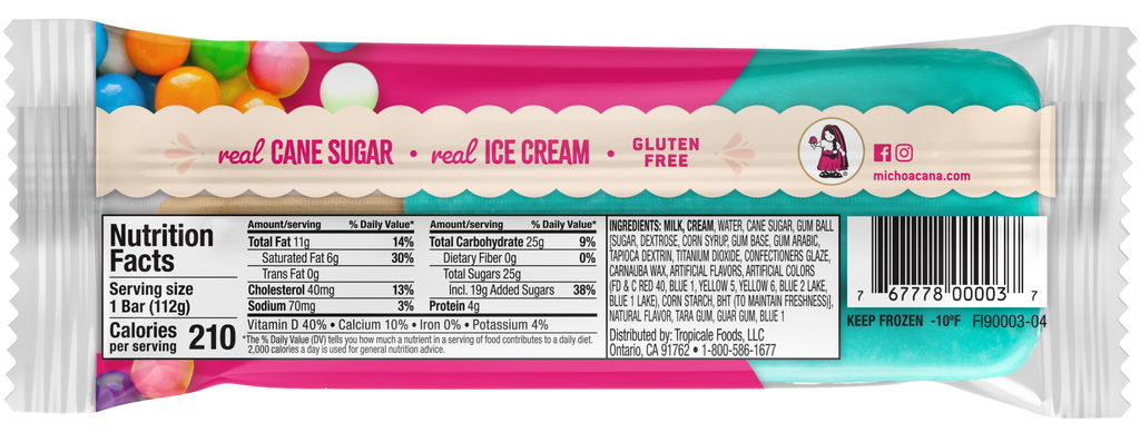 Chicle Bubble Gum Paleta