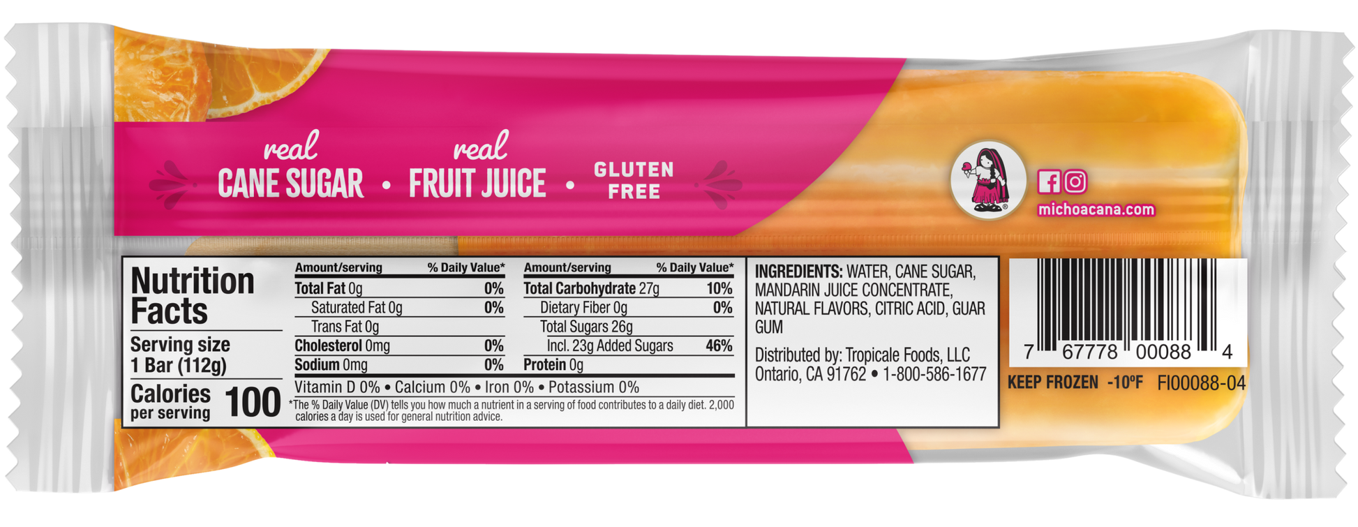 Mandarina Jarritos Mandarin Paleta