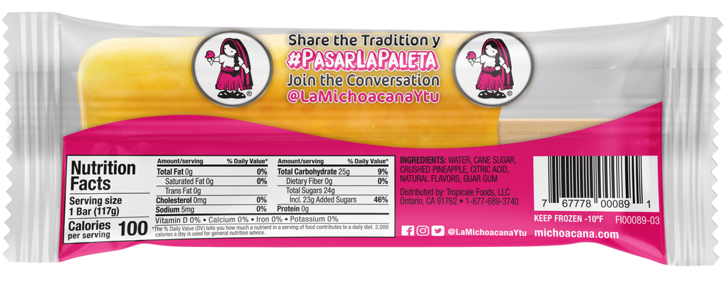 Piña Jarritos Pineapple Paleta