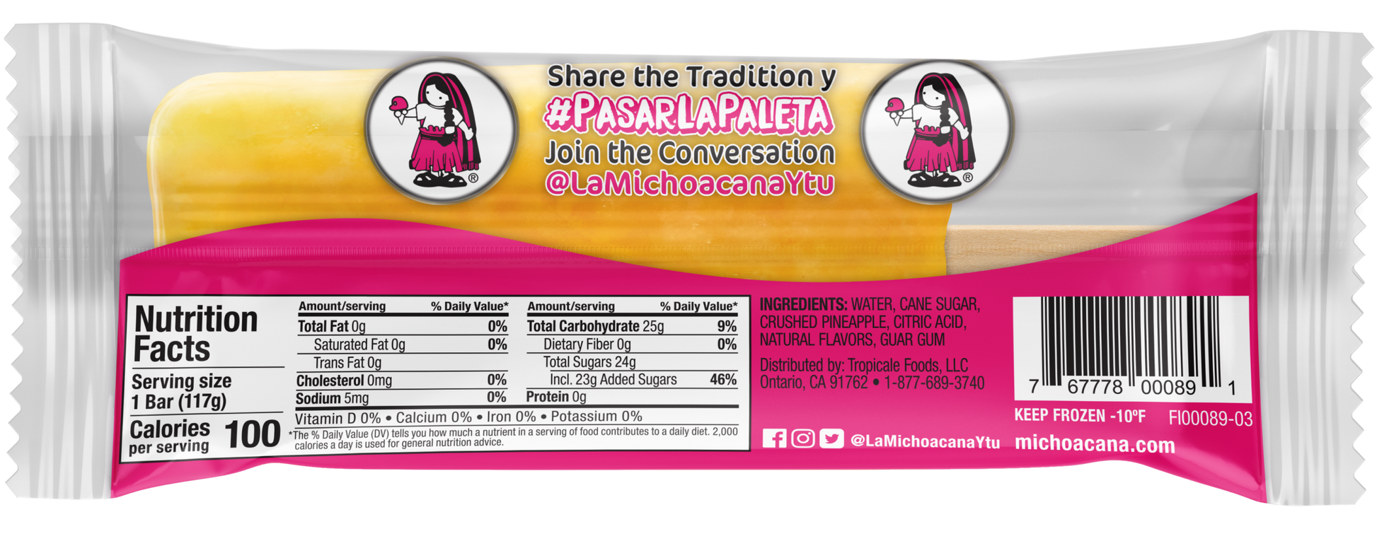 Piña Jarritos Pineapple Paleta